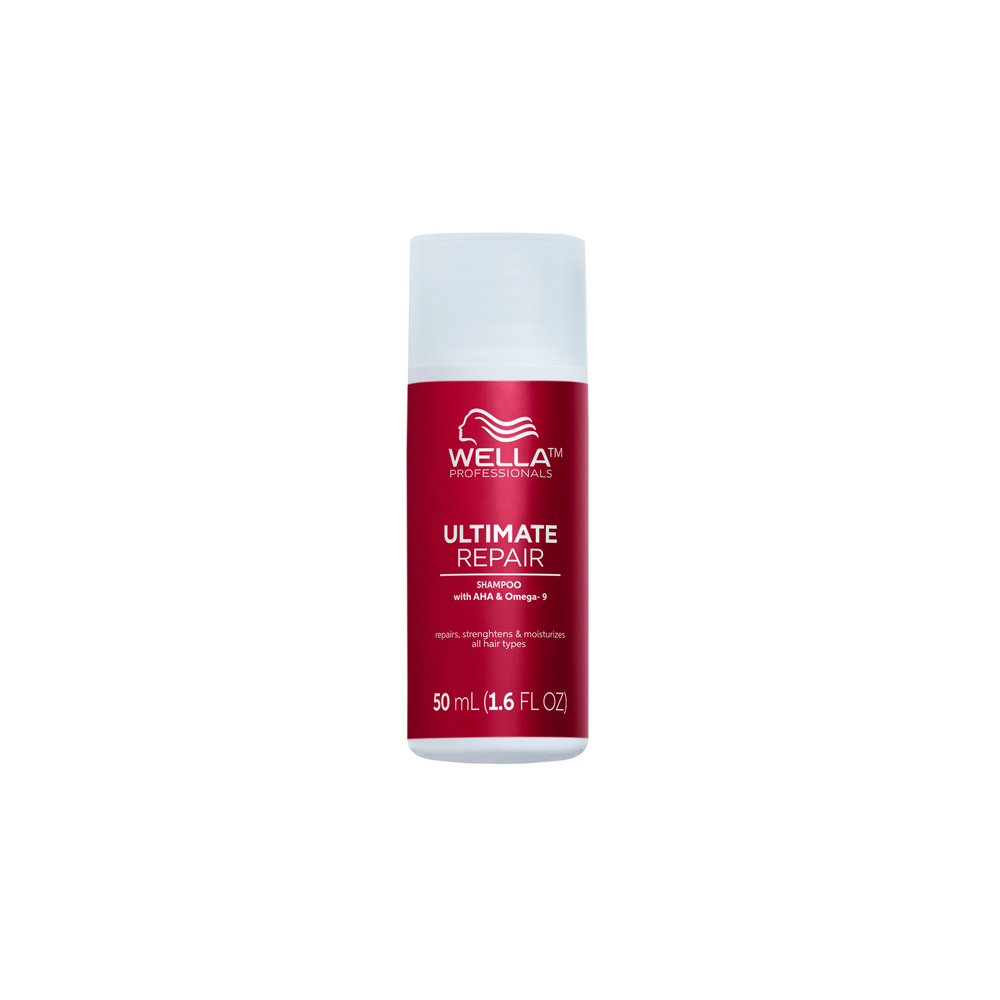 Sampon reparator si hranitor cu AHA & Omega 9 pentru par deteriorat - Pasul 1 Wella Professionals Ultimate Repair Mini, 50 ml